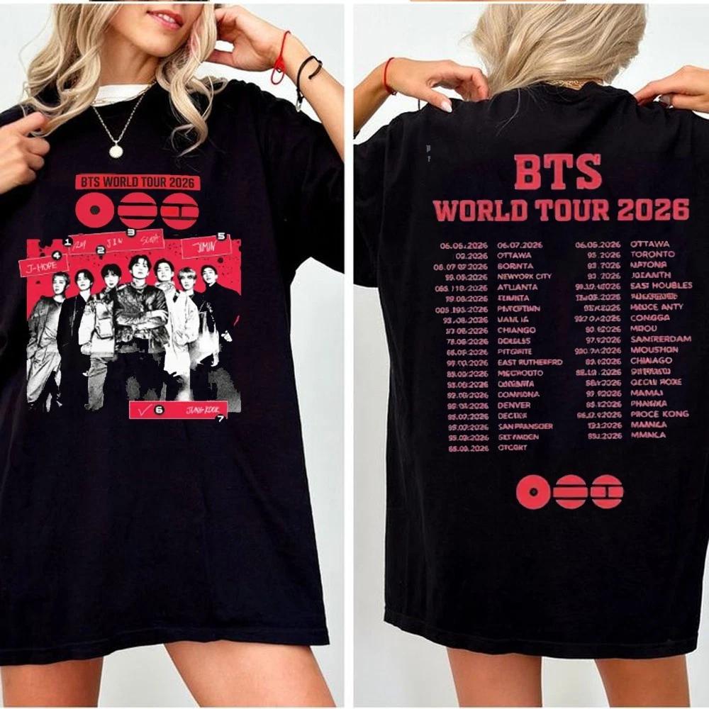 Retro BTS Arirang World Tour 2026 Tee, BTS Kpop Fans T-shirt, for BTS Army 4XL