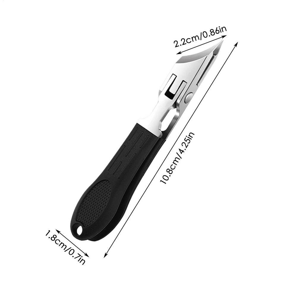 Curved Nail Clipper Stainless Steel Fingernail & Toenail Clipper Cutters Anti-Splash Cuticle Remover Fingernail Clipper Cutters