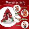24-Piece Set of Christmas Hanging Ornaments, Wooden Crafts, Hanging Signs for Courtyard, Bar, Party Scene Decoration, Christmas Tree Decorations, 