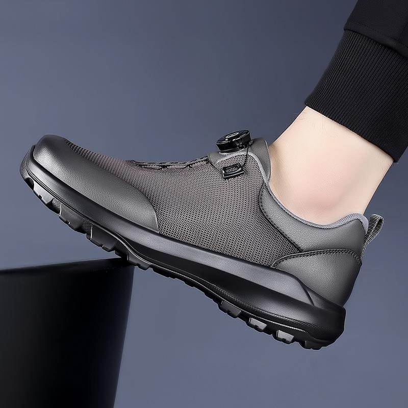 Men Outdoor Hiking Walking Shoes Lightweight Breathable Trail Sneakers Anti Slip Travel Trekking Casual Sports Footwear Daily Wear