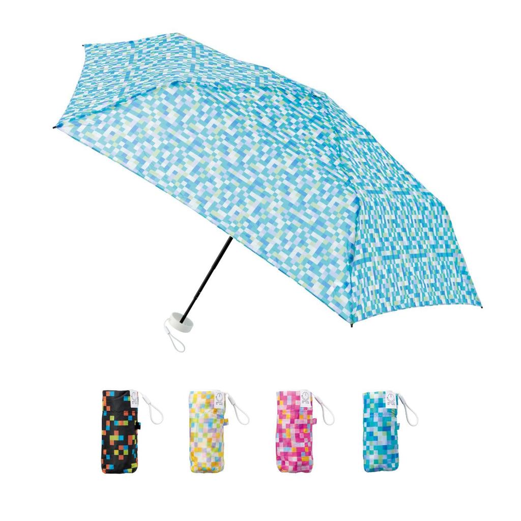 Miracle Tech Lightweight Folding UV Protection Folding Umbrella 50cm Mosaic 10327 Blue Imada Mio Ambassador Ultra-compact 11.7cm