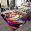 Cute Cat Flower Pastoral Cartoon Carpet Rug for Home Living Room Bedroom Sofa Doormat Decor,Kid Play Area Rug Non-slip Floor Mat