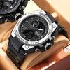 Men's Korean Style Multifunctional Outdoor Sports Luminous Dual Display Electronic Watch