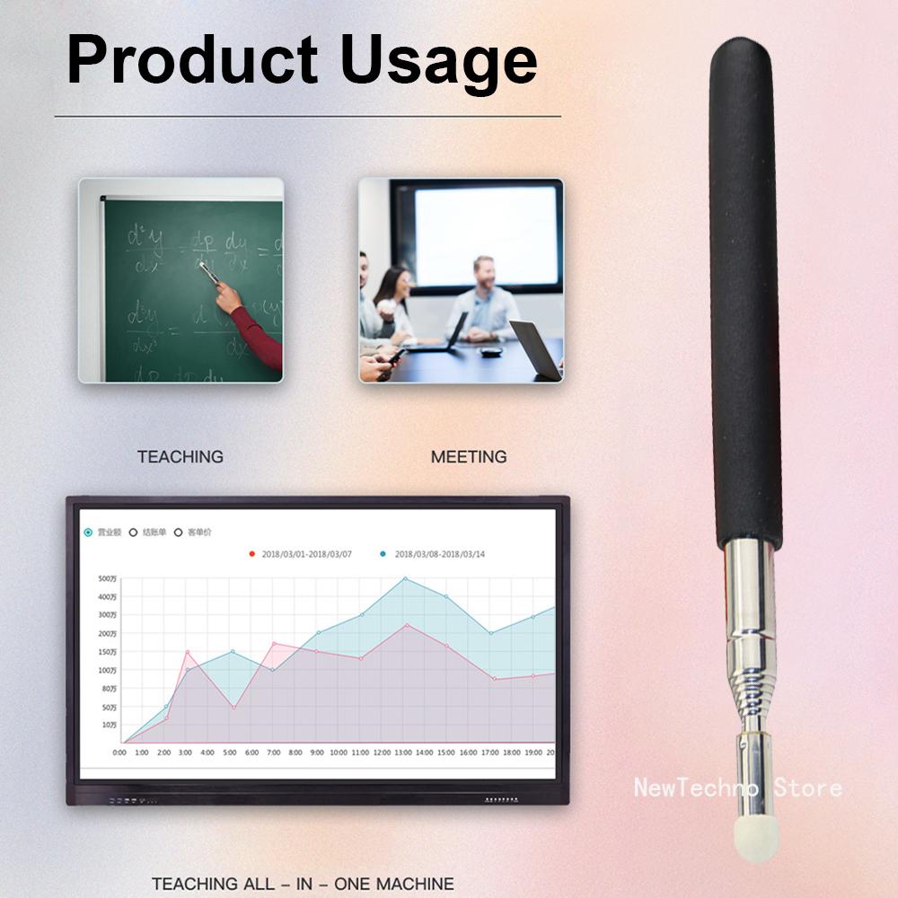 1PC Retractable Teacher's Special Pointer Blackboard School Teaching Stick Class Command Stick White Board Touch Screen Pointer