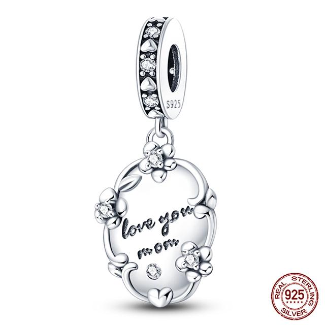 925 stříbrný módní fotoaparát šálek na kávu květinové přívěsky korálky fit 925 originální náramek k narozeninám výroba šperků pro ženy