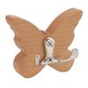 Holz Schmetterling Wandhaken Holz Wandmontierter Kleiderbügel für Mantel Kleidung Hut Handtuch