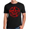 Pentagramm T-Shirt Stern Rock Goth Punk Metal Gothic Oberteil Tee