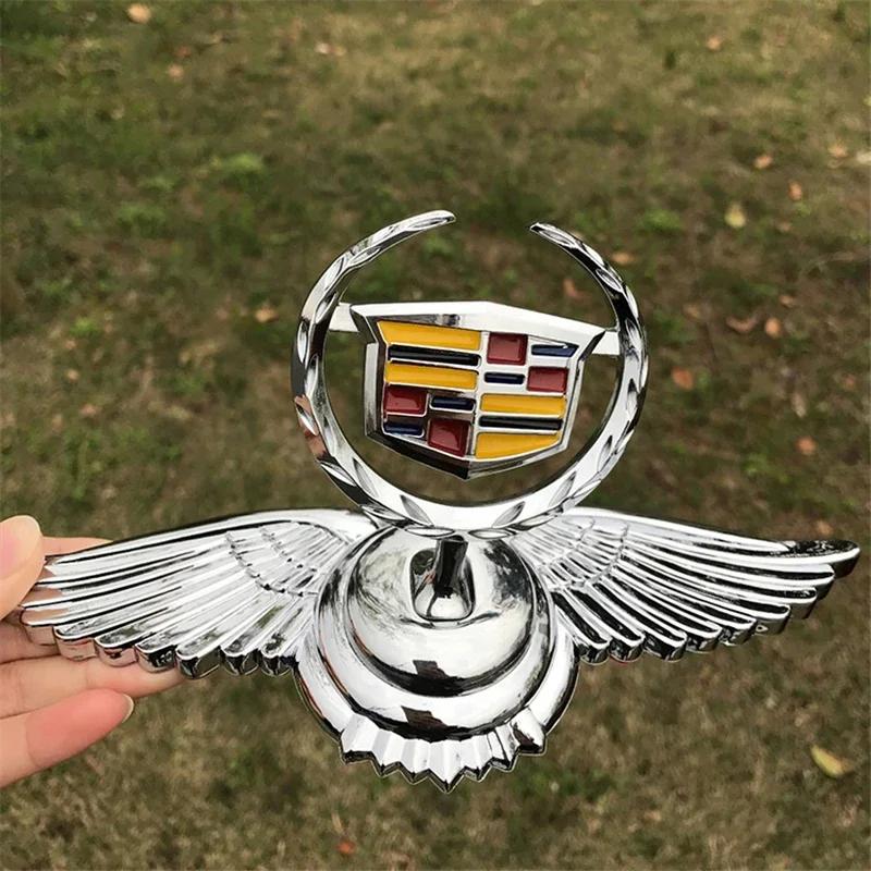 Premium Metal Car Hood Emblem Front Logo Badge For Cadillac ATS CTS Escalade SRX XTS XT5 STS CT5 CT6 BLS Deville Accessories AIK1