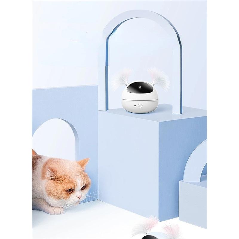 Electric Cat Toy Infrared  Light Pen Teasing Cat Stick Feather Automatic Cat Toy Self-hi Artifact Interactive Educational