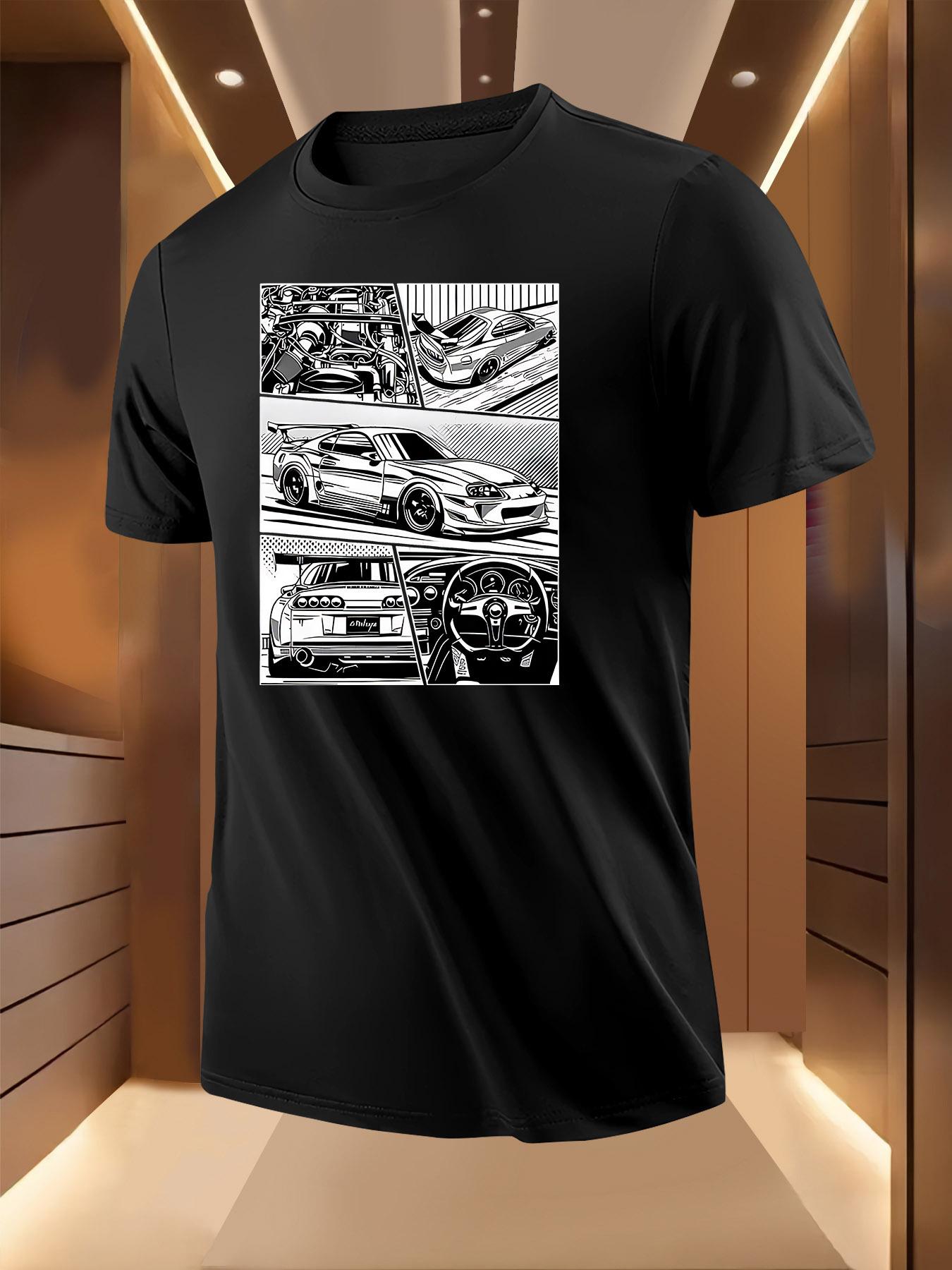 Muscle Car Graphic Tshirt Graphic Tshirt - Breathable Lig... S