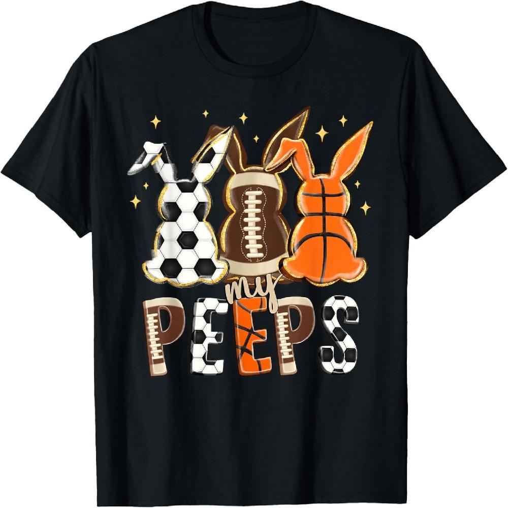 

Basketball Baseball Football Sports Easter Bunny Rabbits T-Shirt XXXXXL чёрный