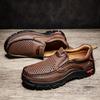 Popular men's shoes 48 men's casual shoes soft-soled overshoes spring new driving leather shoes