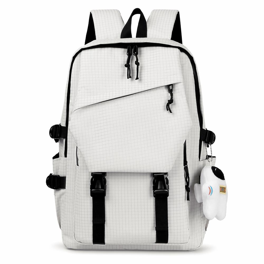 

Простой и стильный рюкзак с отделением для ноутбука и регулируемыми плечевыми лямками для школы, путешествий, занятий спортом на открытом воздухе покинуть белый