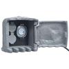 VidaXL 2 Garden Sockets with Timer Woven Resin Grey