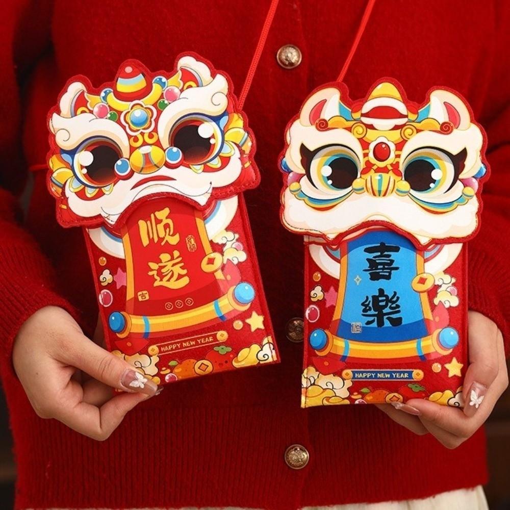 2026 Horse Year New Year Red Envelope Chinese Style Cartoon Money Pocket Hongbao Blessing Lucky Money Bag Birthday Gift