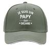 PAPY Vintage for Unisex  Women  Adjustable Snapback Look Je Suis Un Pappy Print Outdoor Fishing  Sandwich Baseball Cap