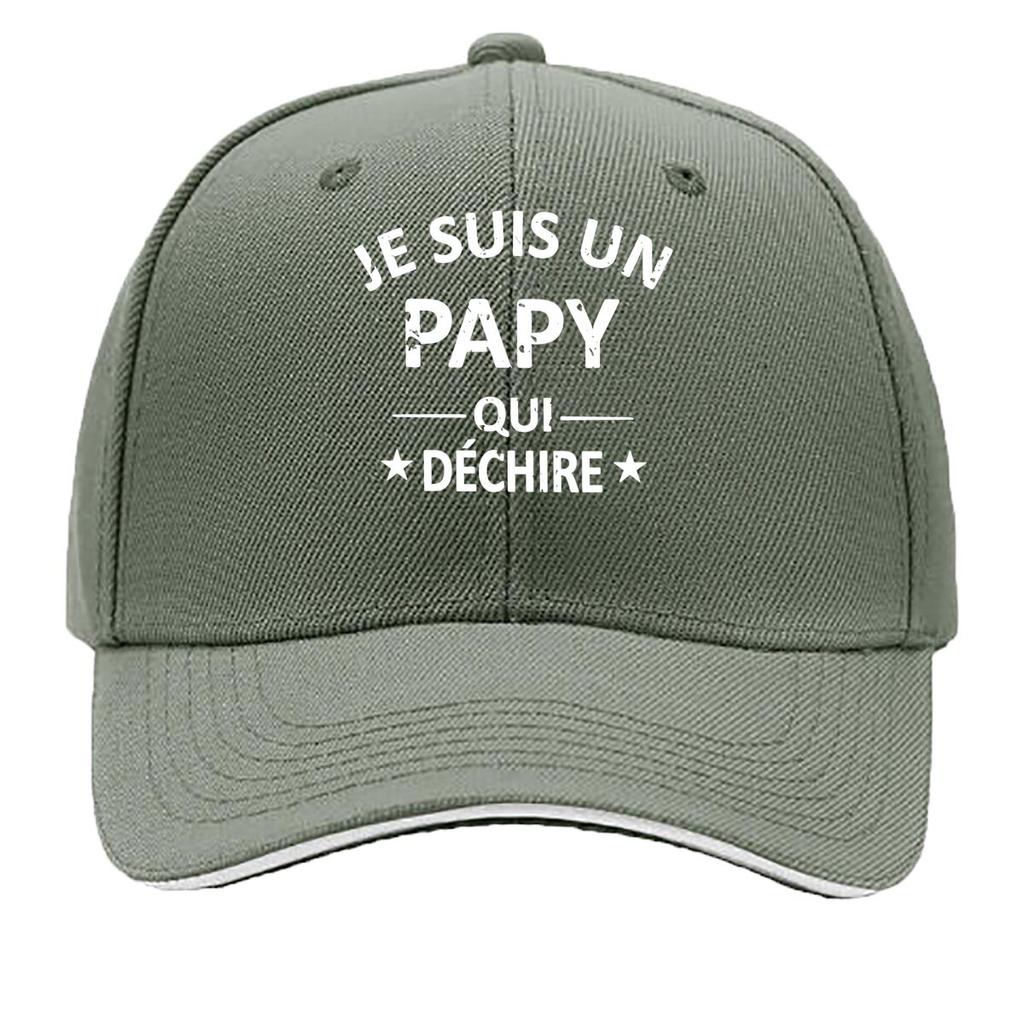 PAPY Vintage for Unisex Women Adjustable Snapback Look Je Suis Un Pappy Print Outdoor Fishing Sandwich Baseball Cap