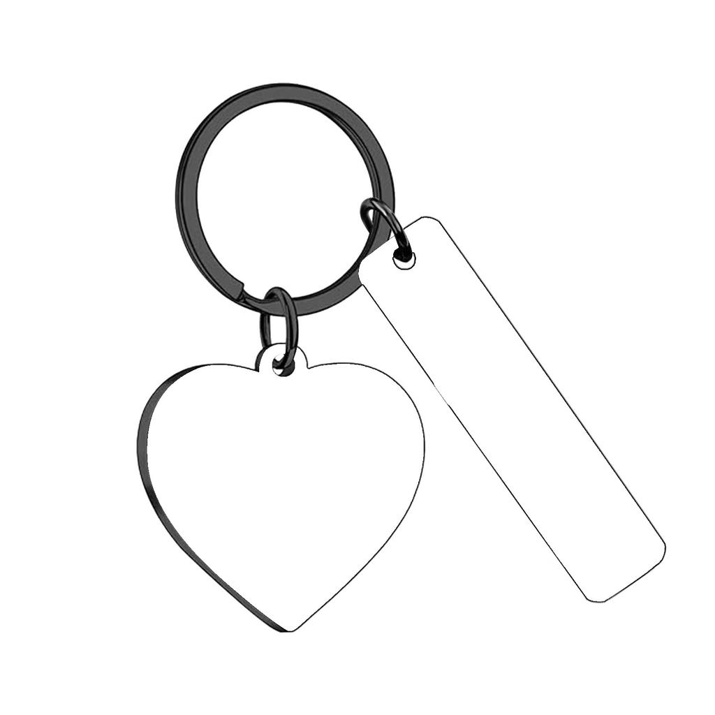 Season Stainless Steel Tag Metal Keychain Can Be Used For Diy Engraved Commercial Key Accessories