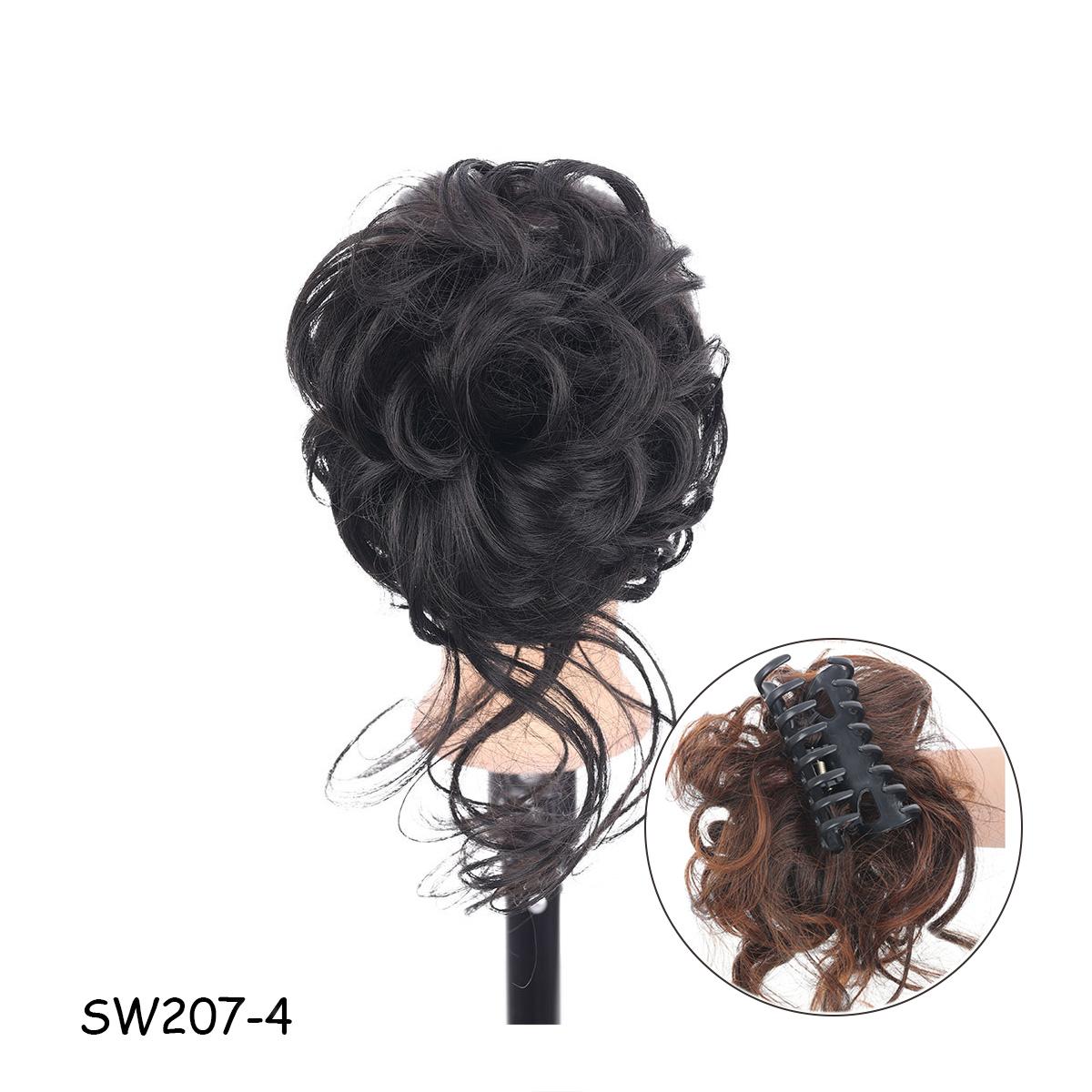 

Синтетические грязные вьющиеся волосы в виде когтей, булочка, шиньон, наращивание волос, резинки для волос, искусственные накладные волосы с хвостом для женщин, шиньоны