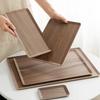 Walnut Tea Tray Rectangular Coffee Shop Dessert Snack Tray Tea Cup Storage Tray High-grade Wooden Plate