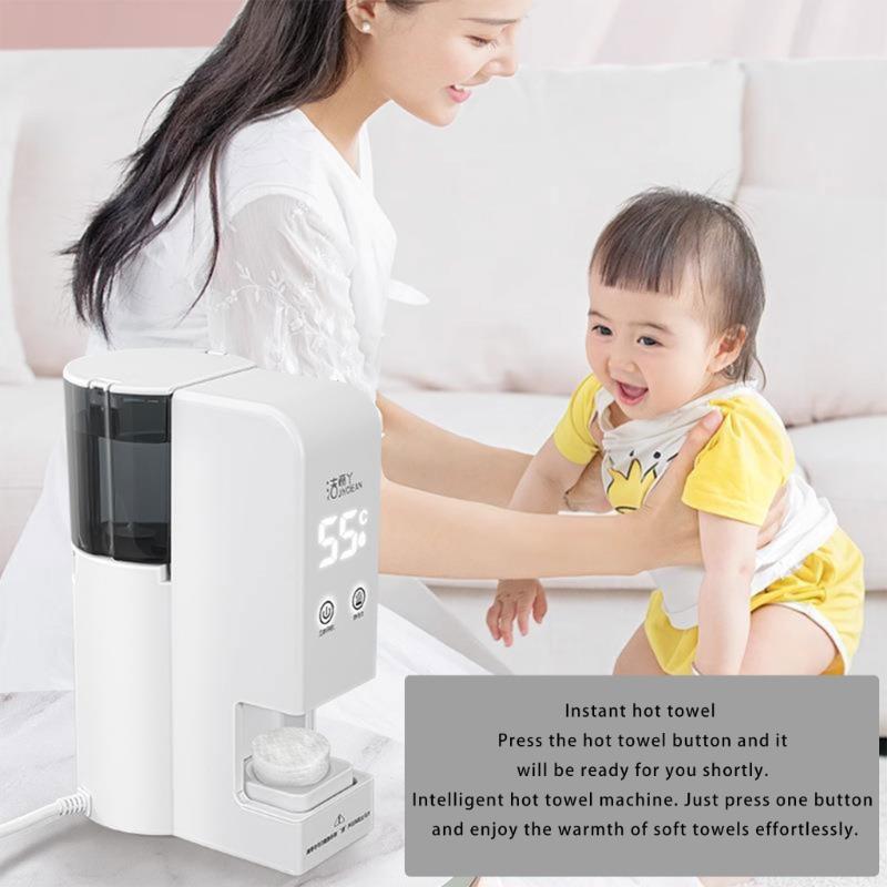 Heated Face Towel Warmer with Intelligent Temperature Control Safety Function 500ml Tank for Gentle Makeup Removal