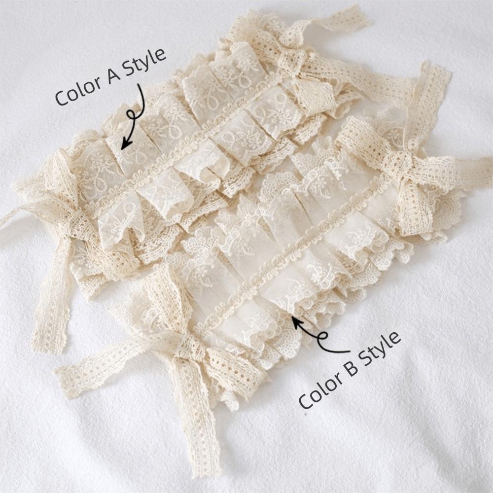 Süßes Lolita-Stirnband mit Schleife Handgefertigtes Spitzen-Haarband Gothic-Stil Spitzen-Stirnband Anime-Conventions