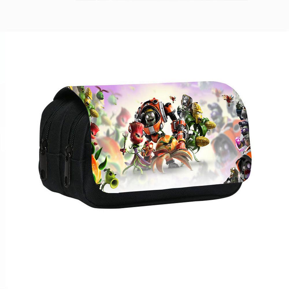 Plants Vs. Zombies Double-Layer Pencil Case for Students