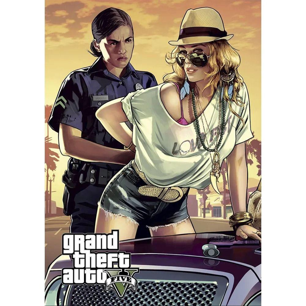 Grand Theft Auto GTA Metal Tin Sign Retro Game Wall Art 30x20cm