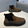 Winter new Japanese retro matte leather thick-soled high-end comfortable break shoes cr
