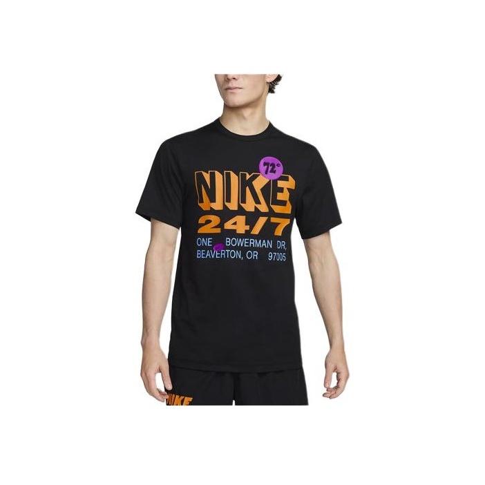 

Nike Hyverse Letter Number Animal Pattern Мягкая влагоотводящая удобная футболка с круглым вырезом для фитнеса с коротким рукавом для мужчин FN3989-010 M