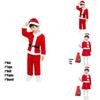 Unisex Children's Christmas Clothing High-quality Polyester Fiber Santa Claus Costume For Performances Available In Both Boys And Girls Styles