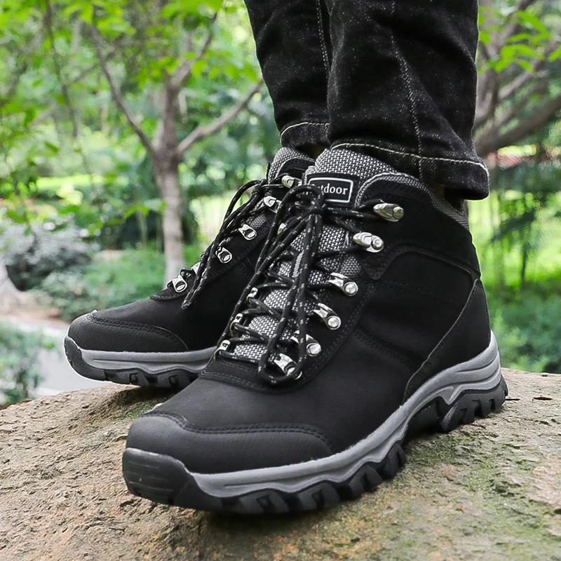 Hiking Shoes Men's Waterproof Hunting Boots Tactical Desert Combat Ankle Trekking Boots Male Women Warm Leather Sneakers