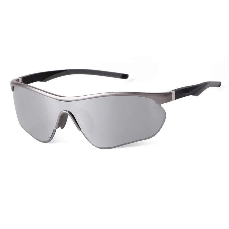 STORY Spring Hinge Sports Sunglasses UV Protection Mirrored Blue for Men Women Outdoor Cycling S3018G