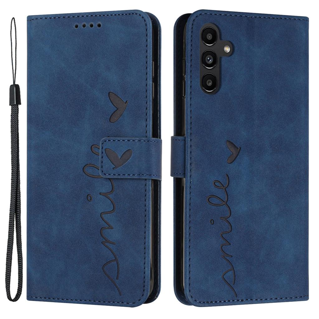 For Samsung Galaxy A35 5G Skin-touch PU Leather+TPU Wallet Cover Magnetic Cell Phone Case