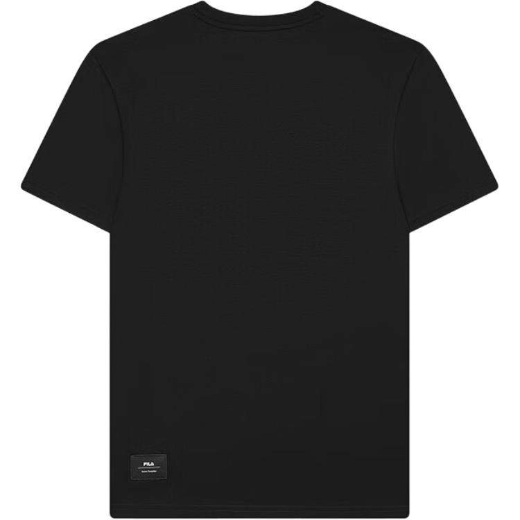 FILA Heritage Fashion Casual Logo Cotton Short Sleeve T-Shirt Men Tops Black F11M438104F-BK