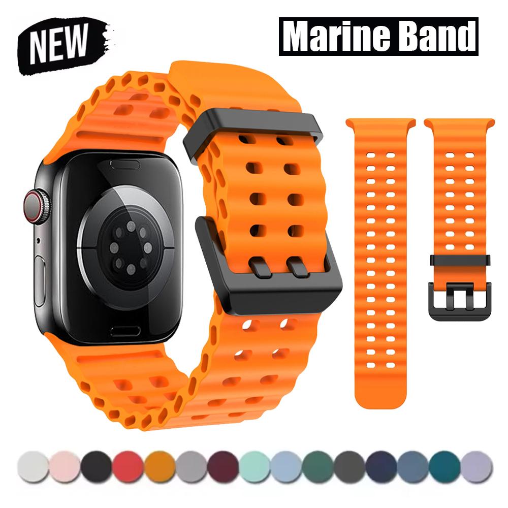 Strap for Apple Watch Bands 46mm 42mm 49mm 45mm 44mm Sport Wrist Belt Correa Bracelet iWatch Series Ultra3 11 10 9 7 8 6 5 4 SE
