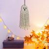 Handmade Tassel Ghost Linen Rope Decoration for Halloween Wall and Door Decorations Gift
