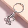 Creative Metal Snake Keychain Animal Key Ring Pendant for Men Women Key Holder Handbag Accessories DIY Jewlery Gift