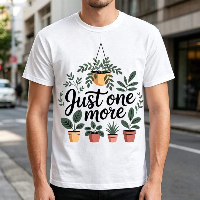 Graphic T Shirt Cute Plant Lover Print Tee Unisex Unisex Soft Cotton Crew Neck Short Sleeve Trendy Streetwear Gift Tops Plant Moms