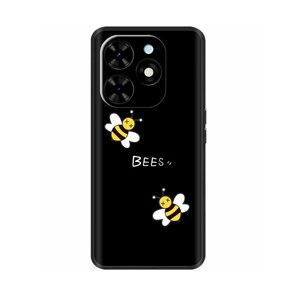 For Tecno Spark 20 Pro Case Soft Black Silicone Phone Case For Tecno Spark 20C Coque Spark20 Spark 20 Pro Bumper Cover Fundas