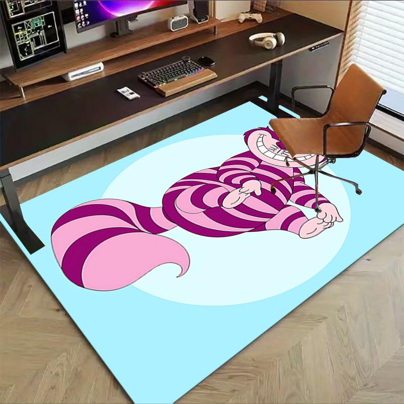 1pc Alice Rabbit Carpet for Playroom Bedroom Living Room Sofa Home Decor,kids Game Area Rug Non-slip Floor Mat Y728104