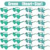 16-160Pcs Wedding Heart Shape Sunglasses Bachelorette Party Favor for Guests Fun Party Sunglasses Rimless Heart Shaped Glasses
