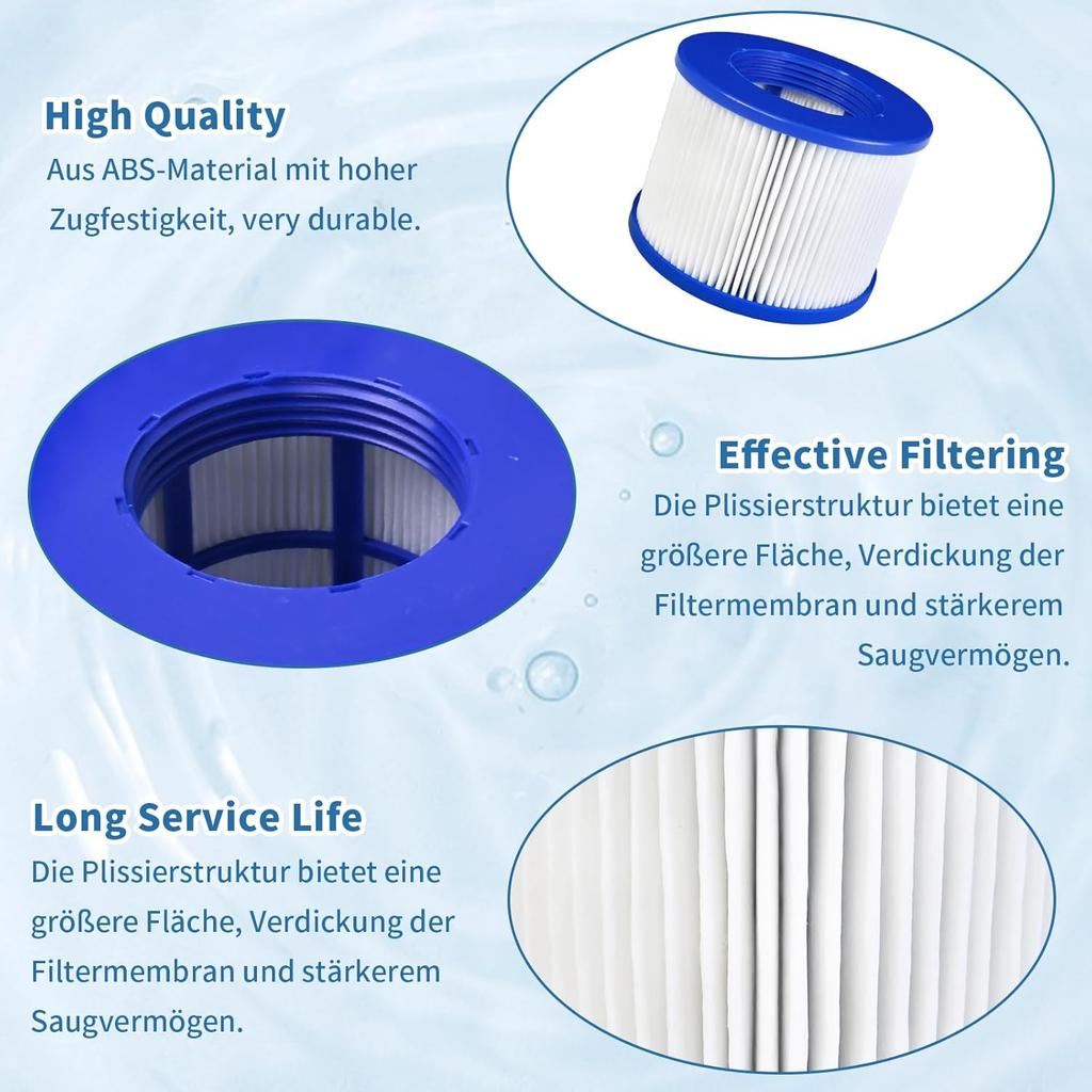 Cartridge Pool Filters for Clever Spa,8106,Cosy Spa,Aqua Spa,B Cool 2,Be Spa,Ospazia,Hesperide,Sunbay, Pool Spa Hot Tub Filter