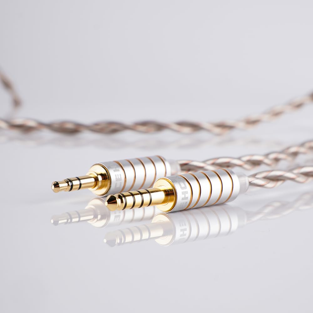 NICEHCK MixDNA Earphone Upgrade Cable 2Pin 6N Silver Plated Copper 6N Copper OFC Mix Replacement Cable Monitors Improved Sound Quality Unique Parts