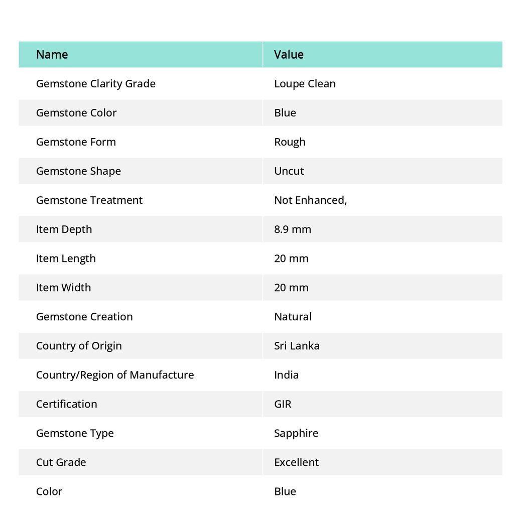 43.70 Ct Natural Sapphire Blue Rough CERTIFIED Uncut Raw Loose Gemstones P-437-sa