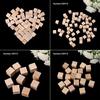 Woodwork Craft DIY Wooden Square Blocks Mini Cubes Embellishment