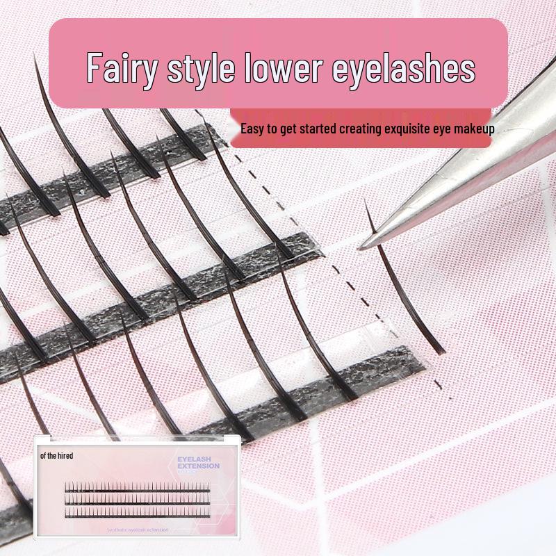 

Fairy Flower Segment Eyelashes: Comic Style, Natural Look, Self-Application 7mm