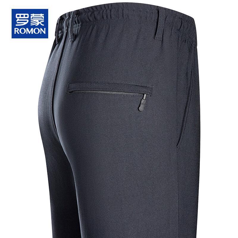 ROMON Men s Summer Thin Straight-Leg Casual Pants L