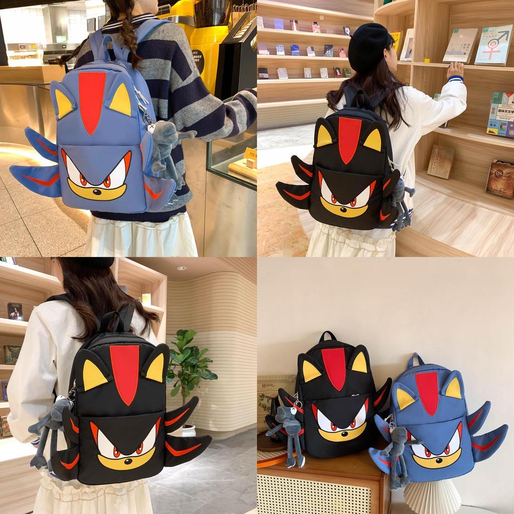 Cute Nylon Shadow Backpack For Couples Students Travelers School Bag