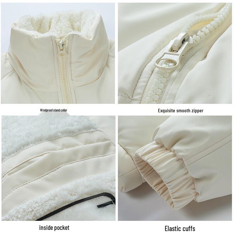 JEANSWEST Men's Winter Stand Collar Padded Jacket